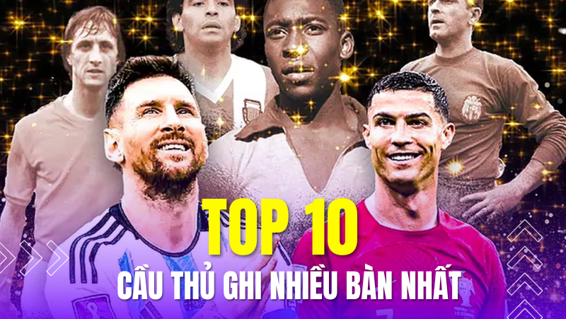 Danh sách cầu thủ ghi nhiều bàn nhất mọi thời đại: M10 chào thua CR7